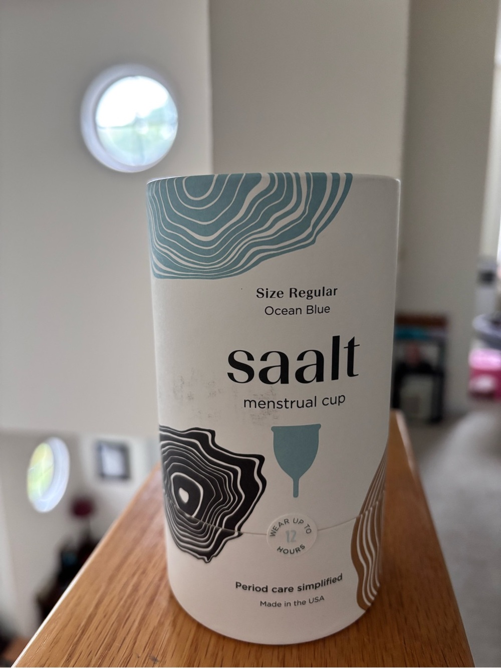 Saalt Ocean Blue Menstrual Cup - Size Regular